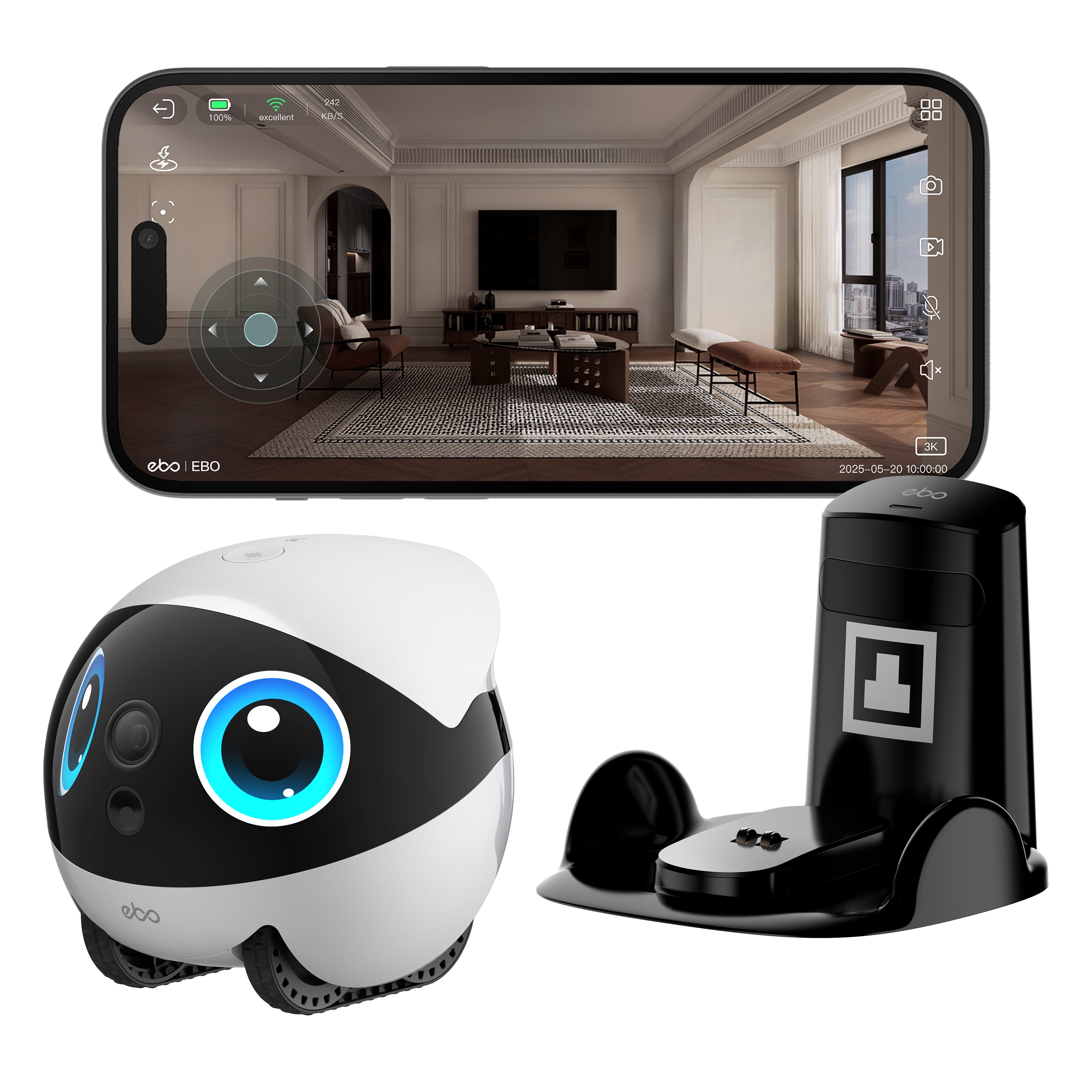 EBO Air2 Plus 家庭向けプレミアム見守りロボット